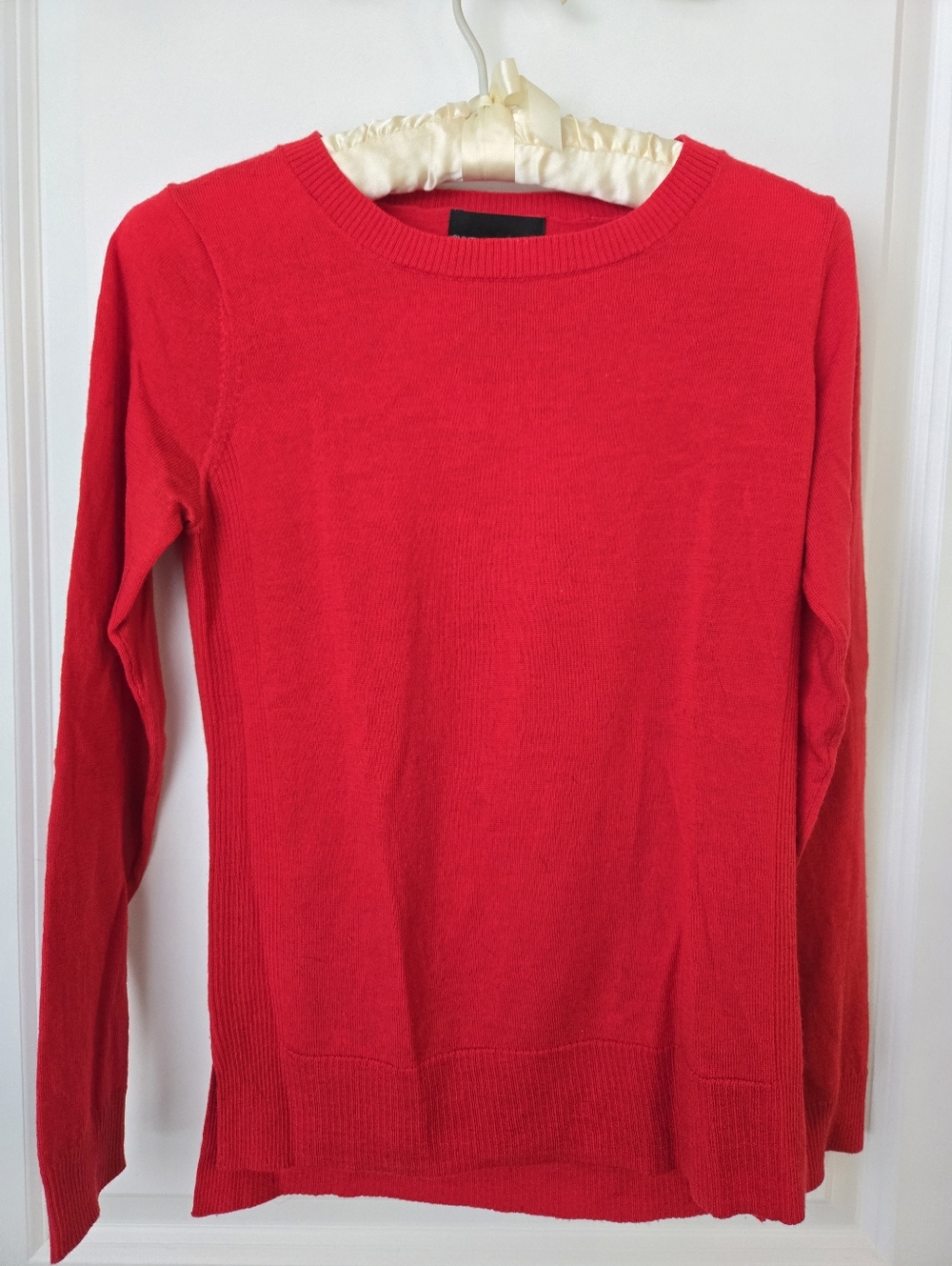 Cynthia Rowley 100% Extrafine Merino Wool Red Sweater - Small